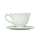 Starbucks Mug and Saucer 237ml Flower Garden Light Green