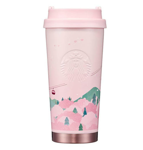 Starbucks Cherry Blossom Tumbler Pink Elma 473ml